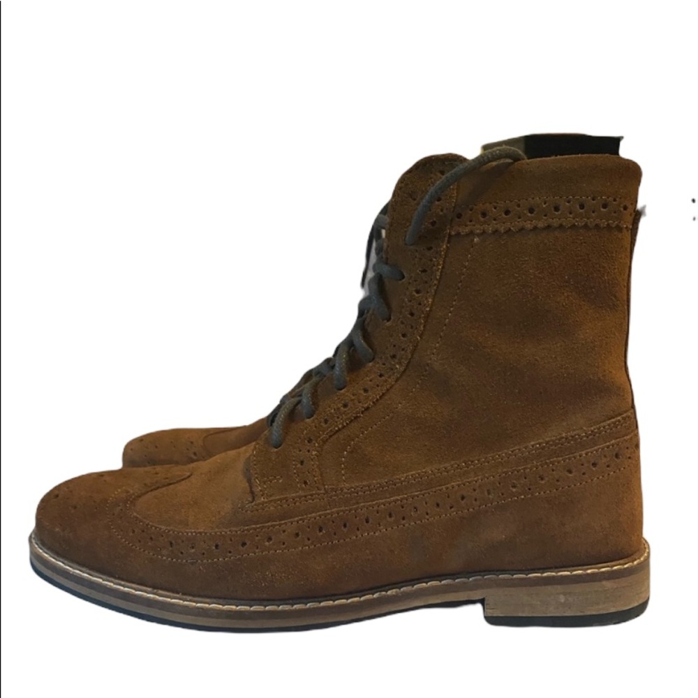 CREVO calf suede, side zip boots